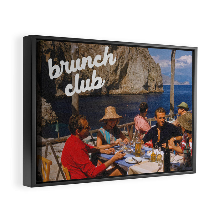 Brunch Club Framed Canvas Print Gallery Image 1
