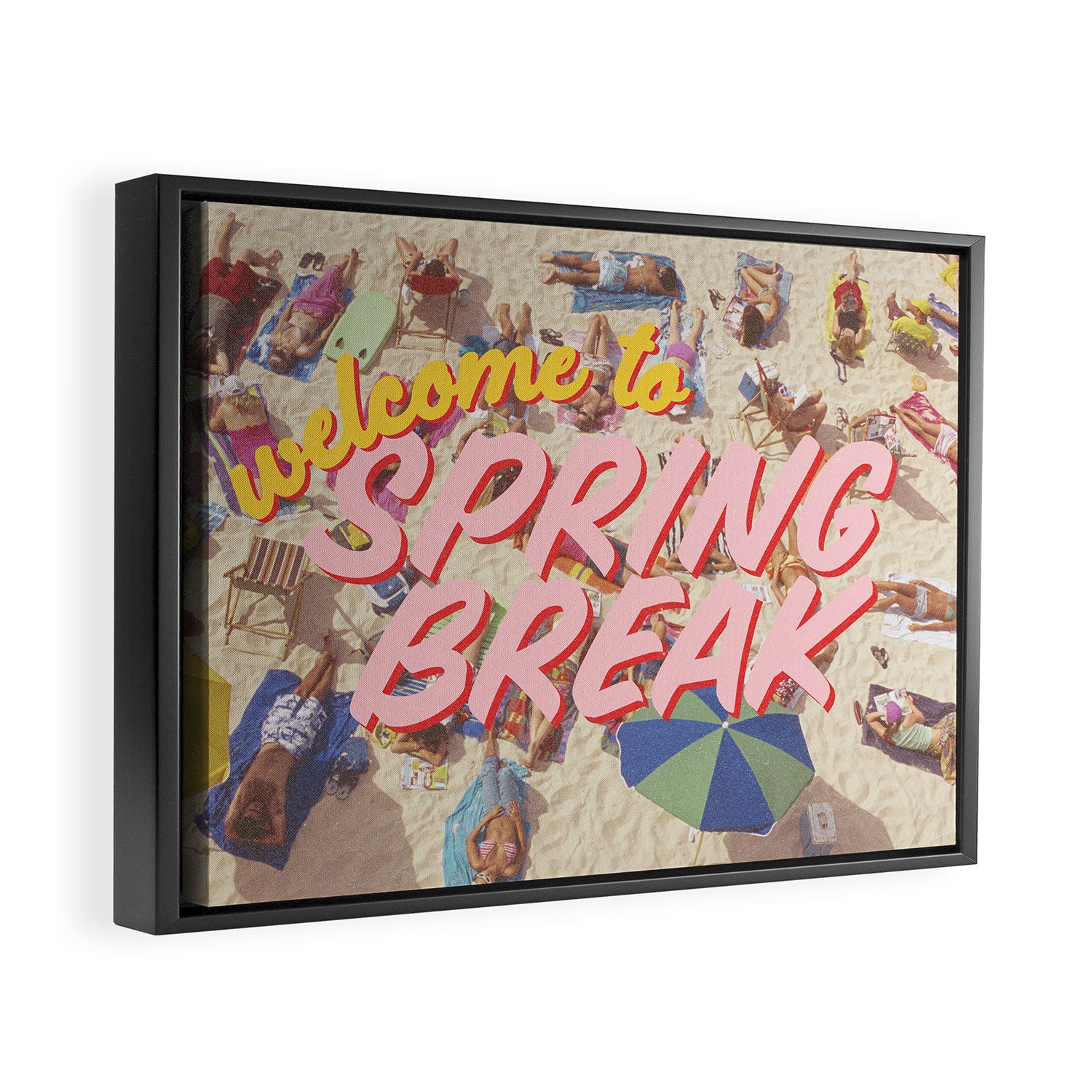 Welcome To Spring Break Framed Canvas Print Gallery Image 6