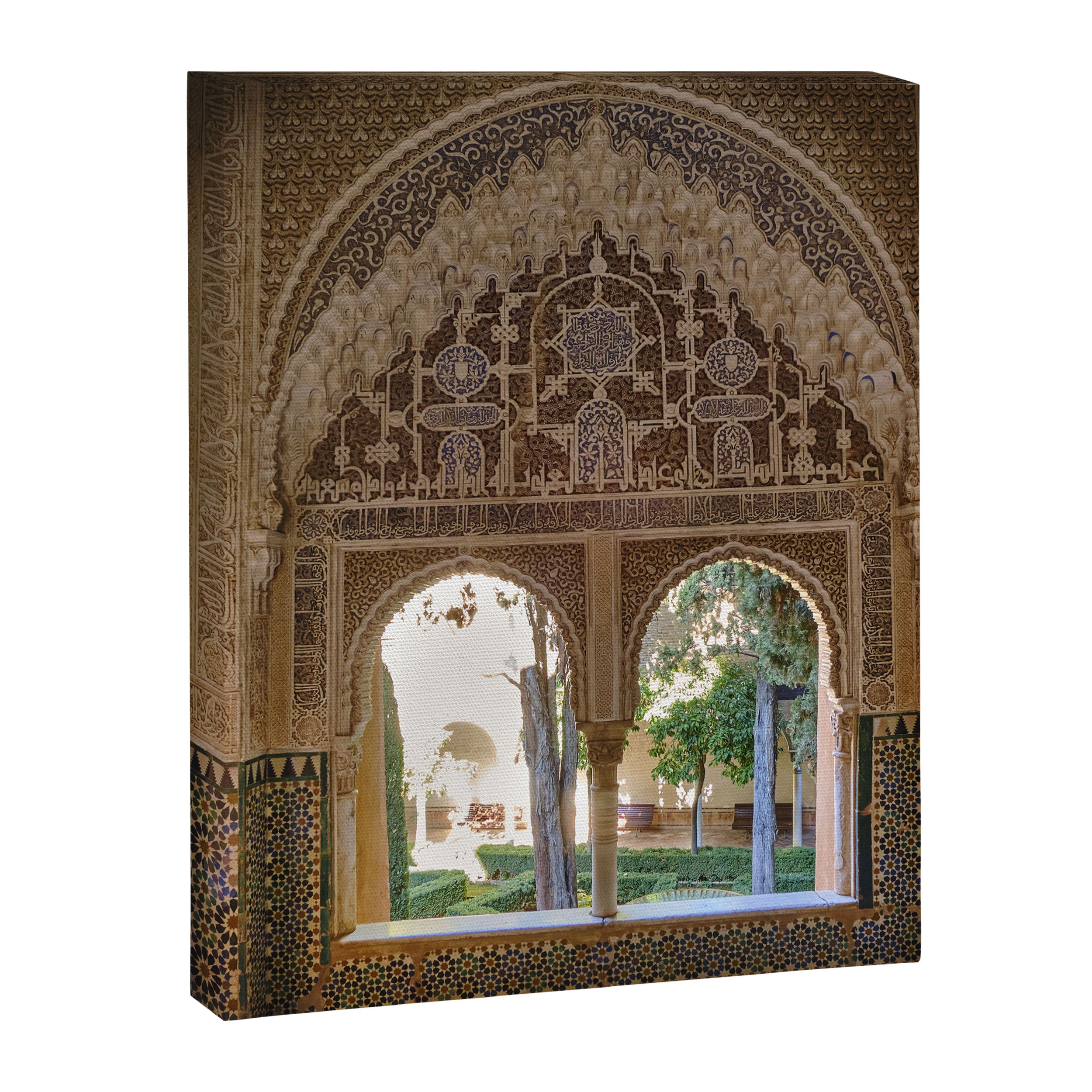 Lindaraja oriel. The Alhambra palace. Granada. Spain. Medium format, Film Canvas Print Gallery Image 8
