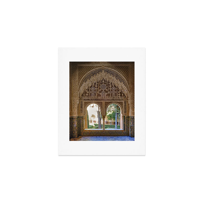 Lindaraja oriel. The Alhambra palace. Granada. Spain. Medium format, Film Art Print Gallery Image 1