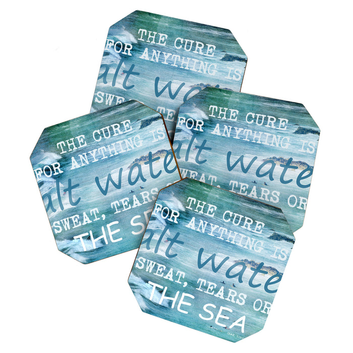 The cure for anything is salt water, sweat, tears, or the sea.    Dinesen, Isak Coaster Gallery Image 1