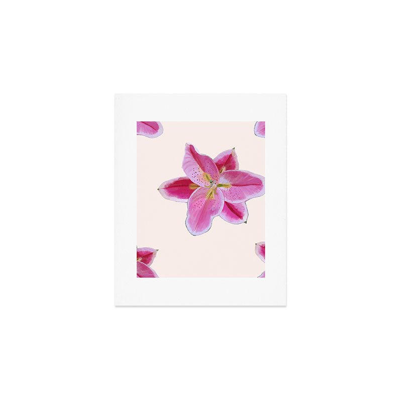 Big lily pattern Art Print Gallery Image 1