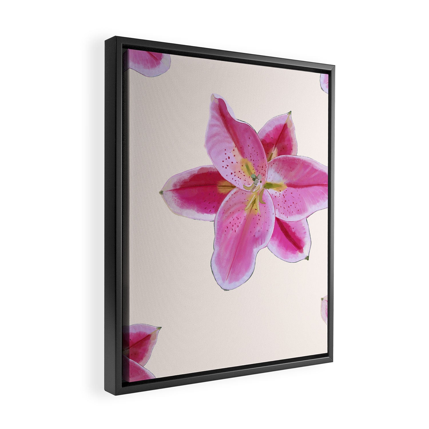 Big lily pattern Framed Canvas Print Gallery Image 2