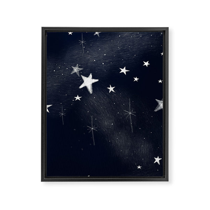 Christmas starlight Framed Canvas Print Gallery Image 1