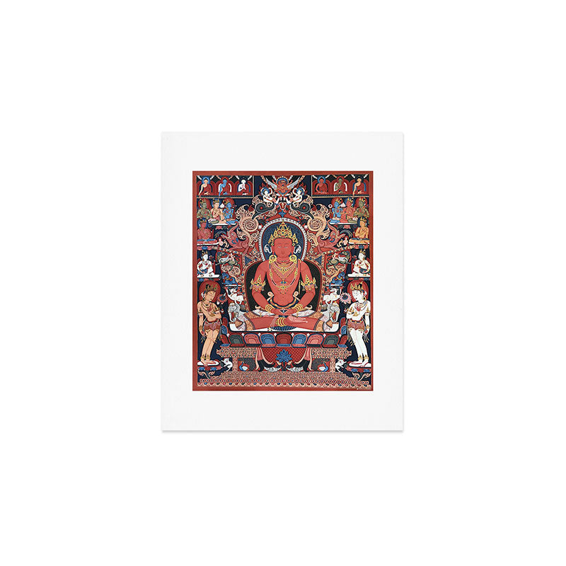 Amitabha Buddha Tibetan Buddhist Thangka Art Print Gallery Image 1