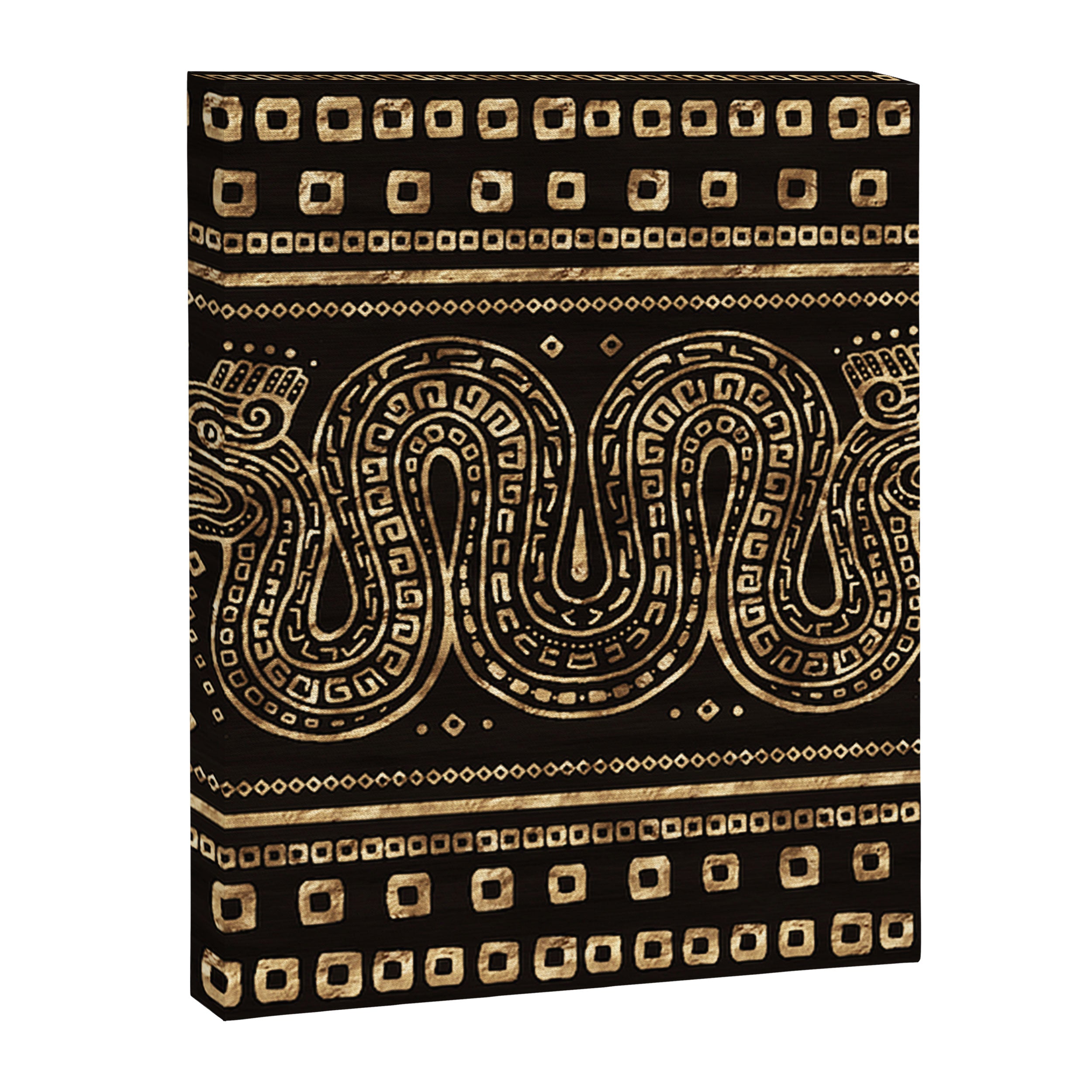 Aztec Double Headed Serpent Deity Canvas Print Gallery Image 8