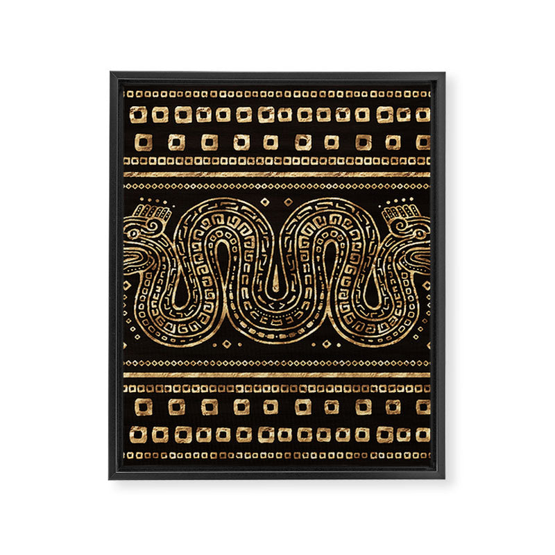 Aztec Double Headed Serpent Deity Framed Canvas Print Gallery Image 8