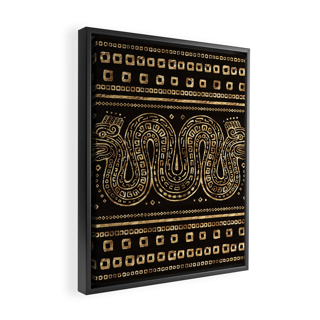 Aztec Double Headed Serpent Deity Framed Canvas Print Gallery Image 2