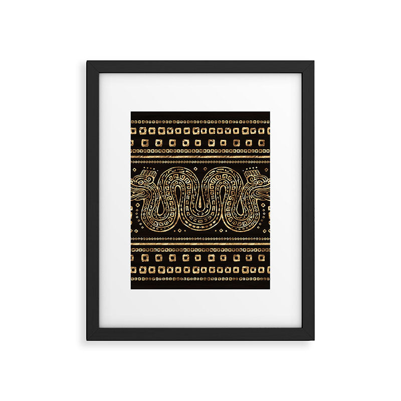 Aztec Double Headed Serpent Deity Framed Art Print Gallery Image 6