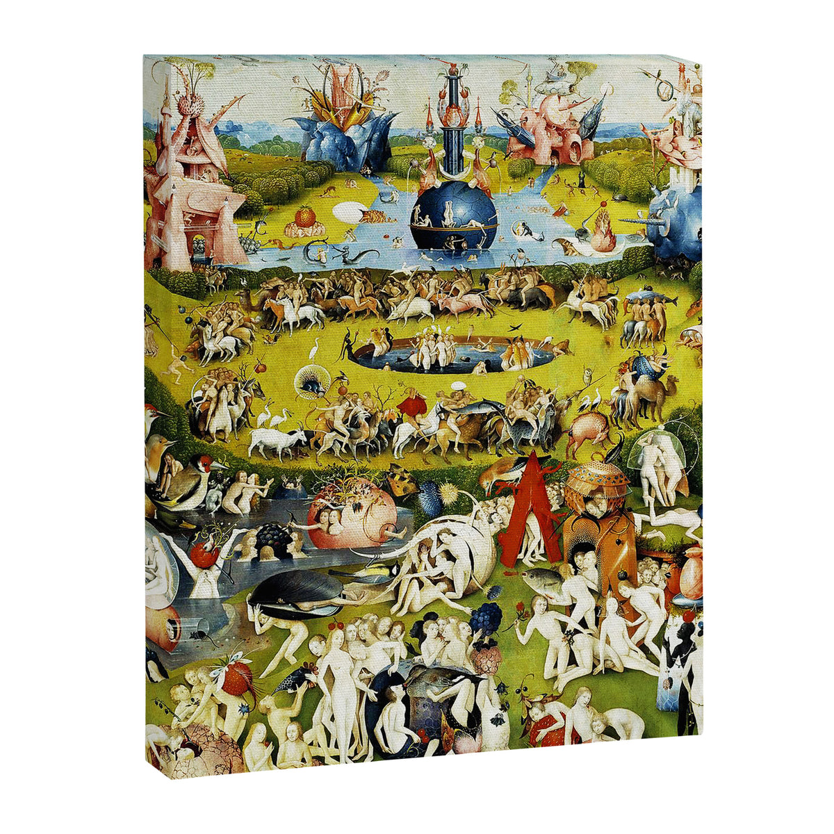 Bosch Garden Of Earthly Delights 3 Panel Canvas Print Gallery Image 6