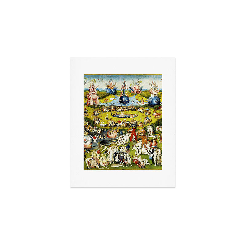 Bosch Garden Of Earthly Delights 3 Panel Art Print Gallery Image 1
