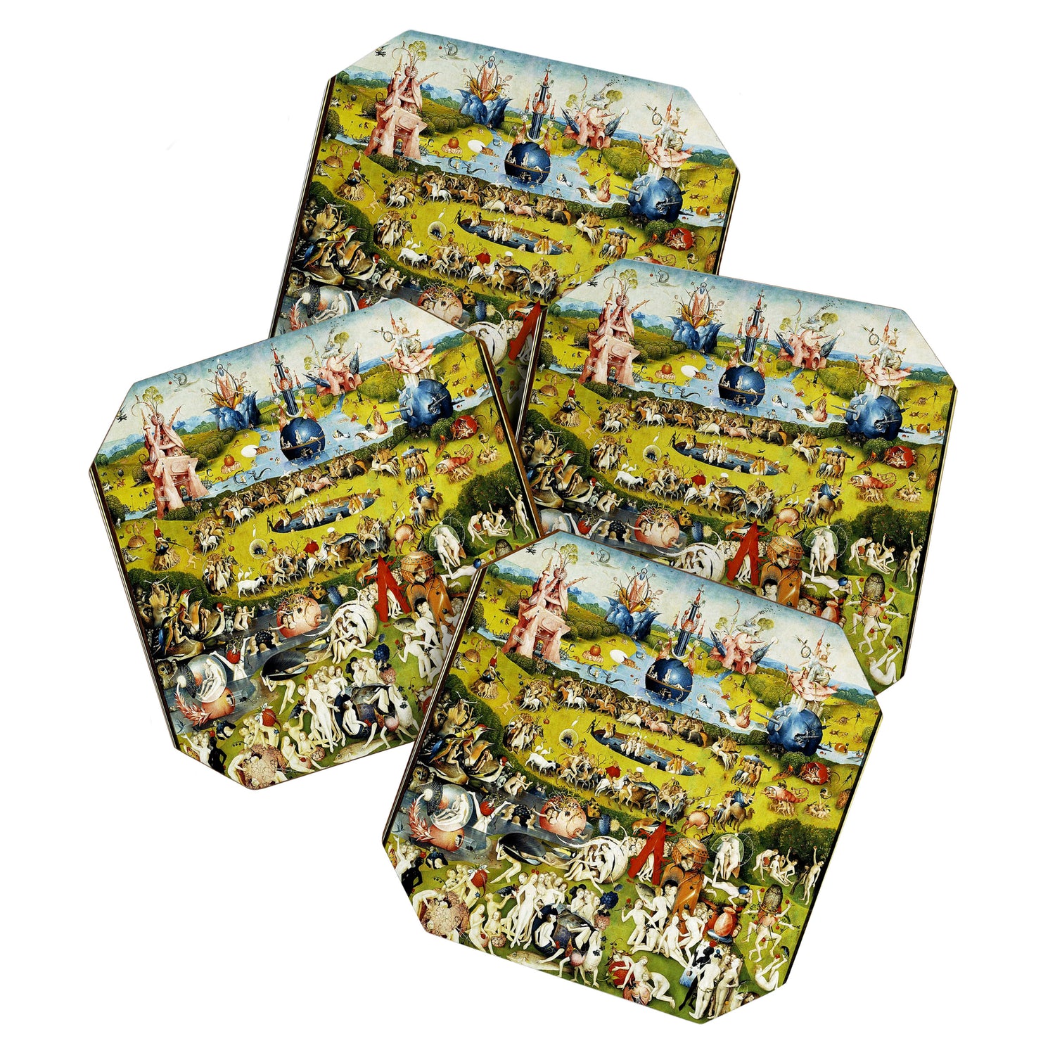 Bosch Garden Of Earthly Delights 3 Panel Coaster Gallery Image 1