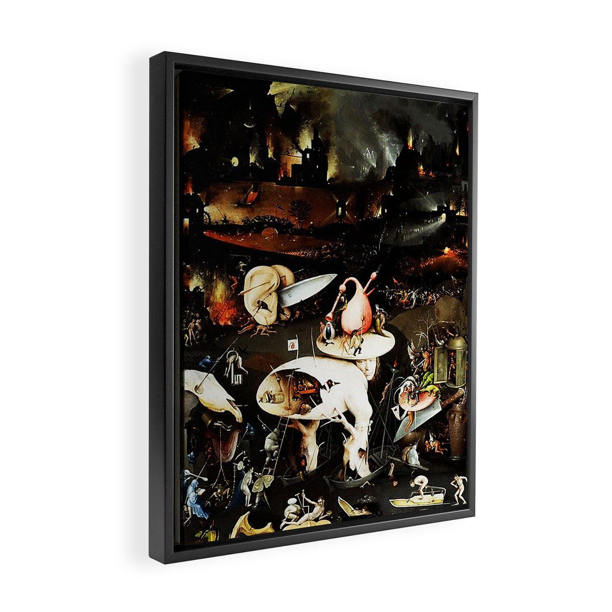 Bosch Garden Of Earthly Delights Panel 3 - Hell Framed Canvas Print Gallery Image 2
