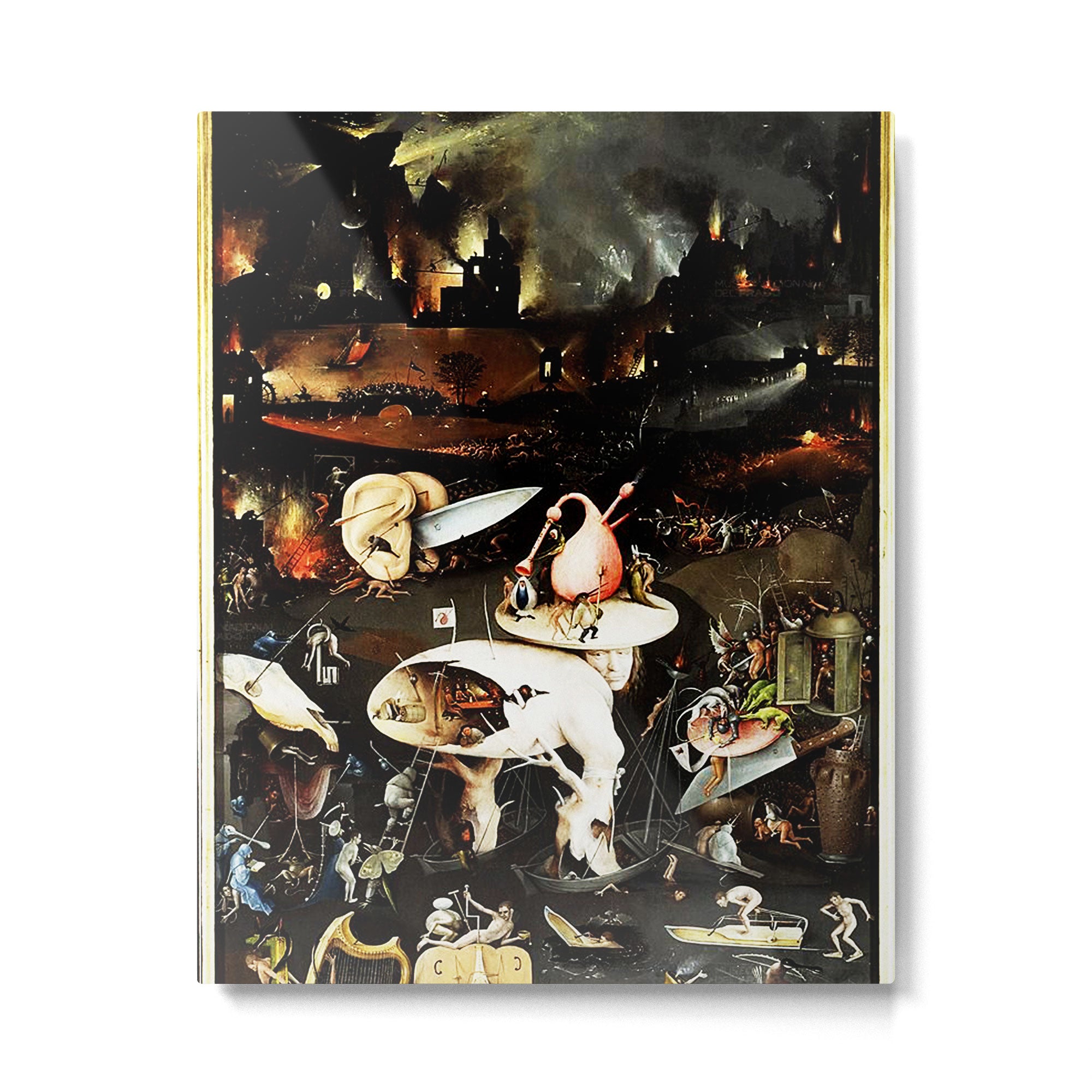 Bosch Garden Of Earthly Delights Panel 3 - Hell Metal Print Gallery Image 6