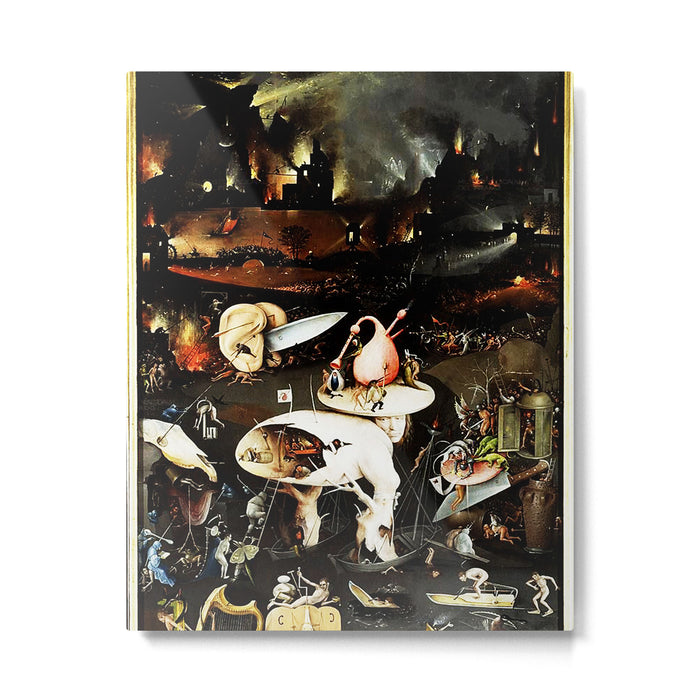 Bosch Garden Of Earthly Delights Panel 3 - Hell Metal Print Gallery Image 1