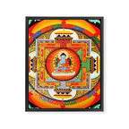 Buddhist Healing Mandala Framed Canvas Print Gallery Image 8