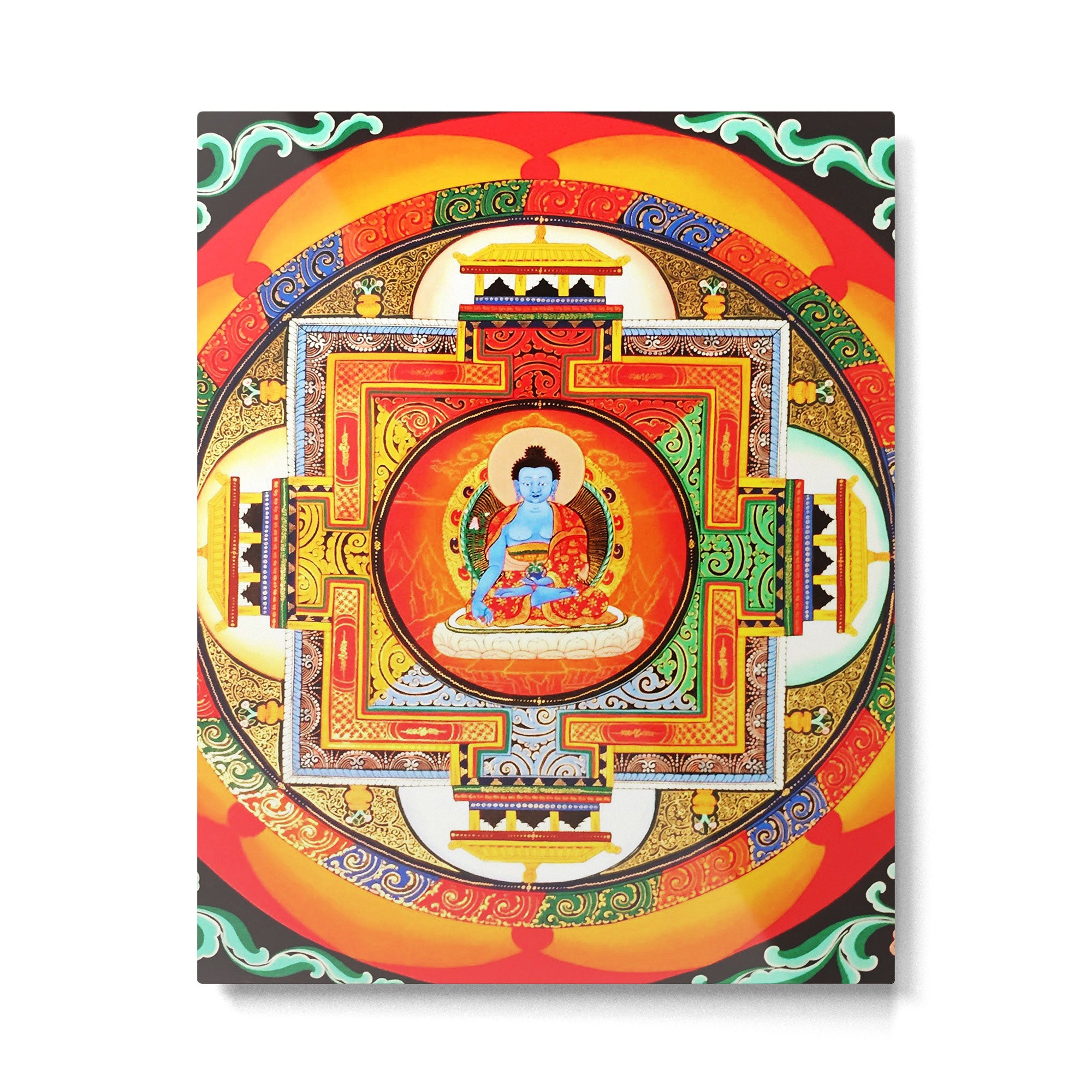 Buddhist Healing Mandala Metal Print Gallery Image 6