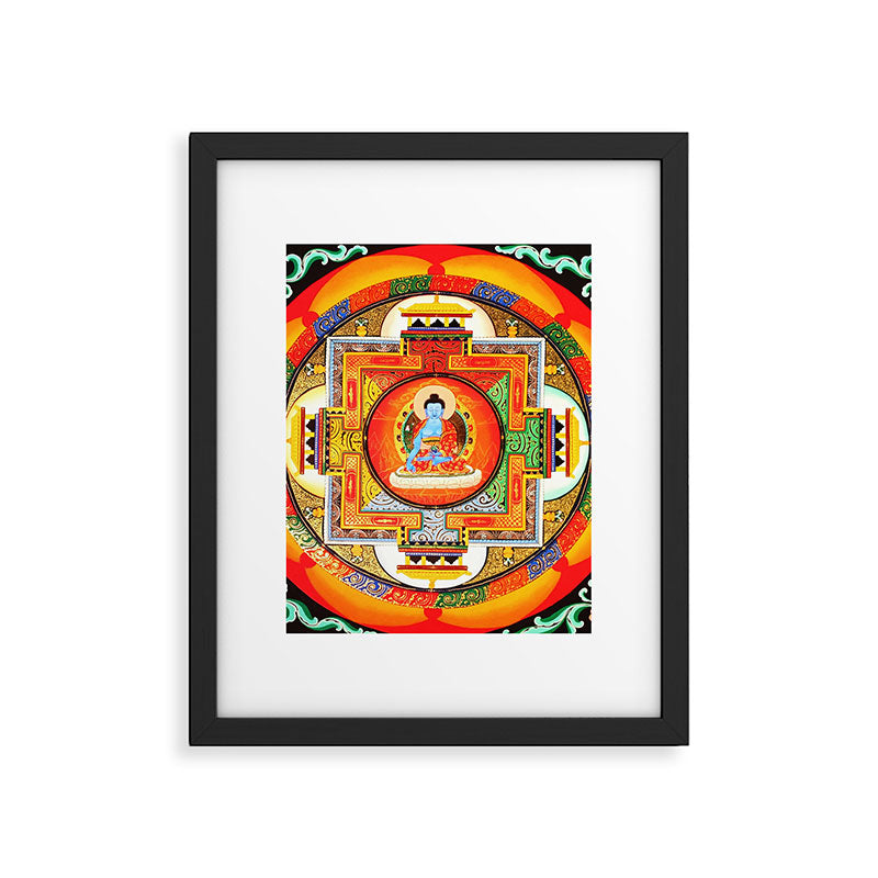 Buddhist Healing Mandala Framed Art Print Gallery Image 6