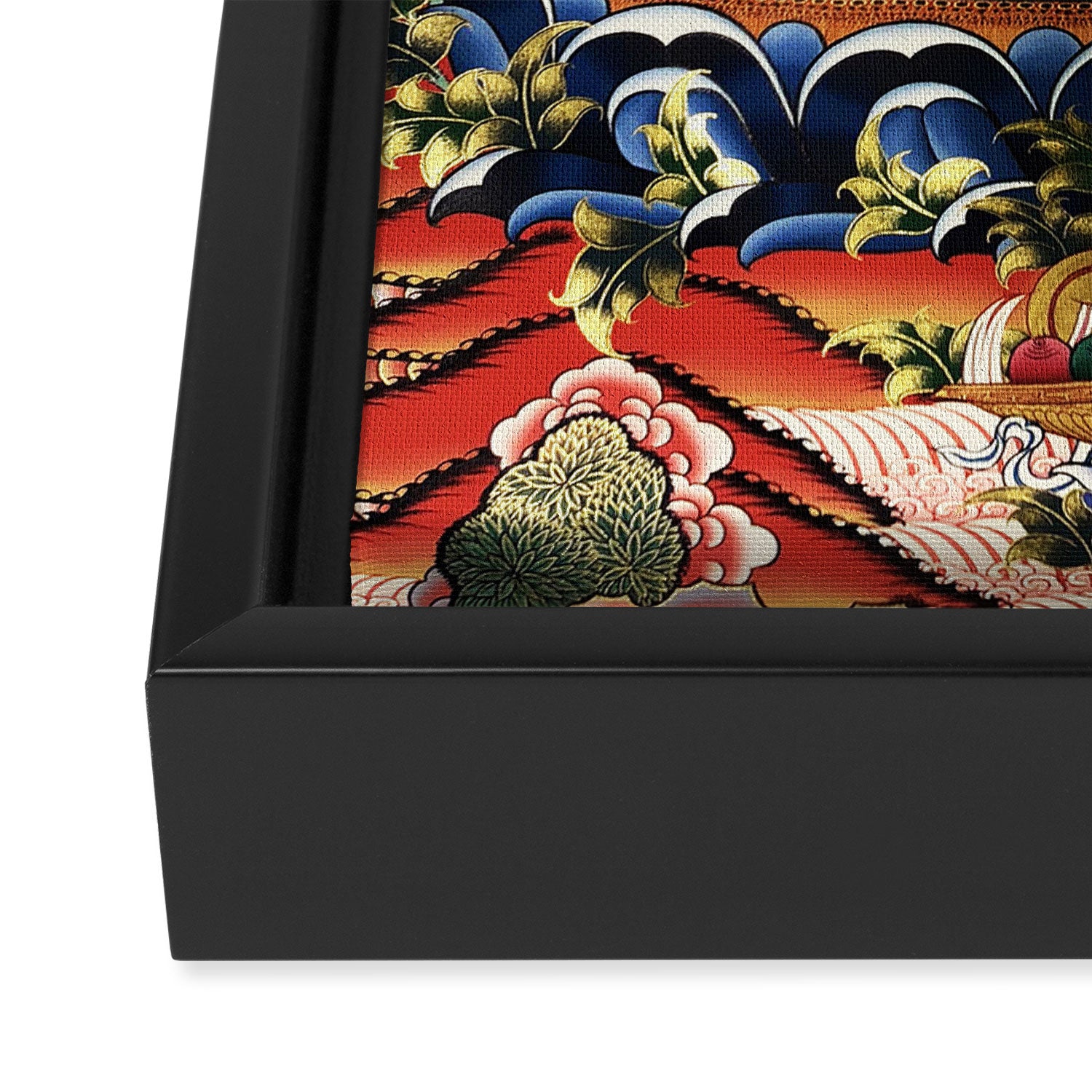 Chenrezig Bodhisattva Tibetan Buddha Framed Canvas Print Gallery Image 3