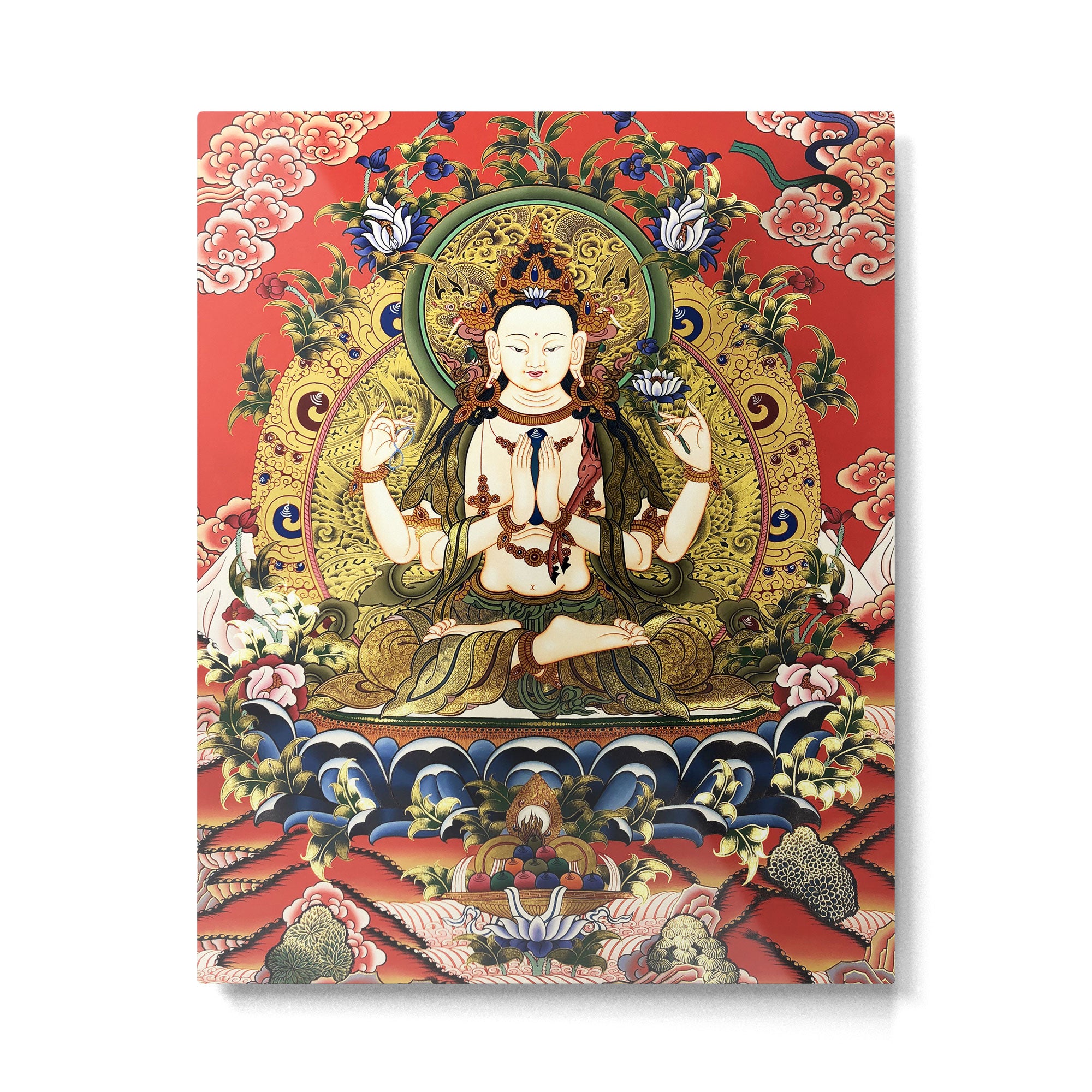 Chenrezig Bodhisattva Tibetan Buddha Metal Print Gallery Image 6