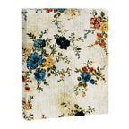 Cream Blue Yellow Floral Canvas Print Gallery Image 8
