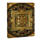 Gold Buddhist Psychedelic Mandala Canvas Print Gallery Image 8