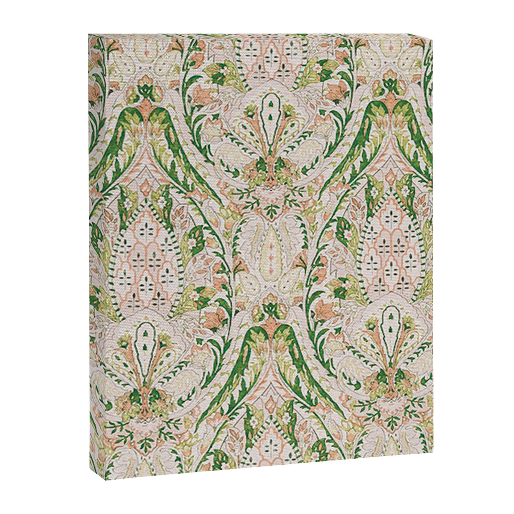 Green Pink Leaf Flower Paisley Canvas Print Gallery Image 8