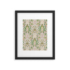 Green Pink Leaf Flower Paisley Framed Art Print Gallery Image 6