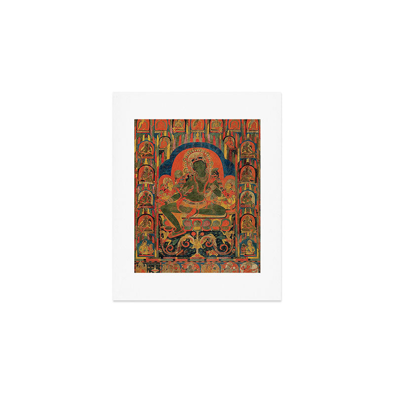 Hindu Krishna Tapestry Art Print Gallery Image 1