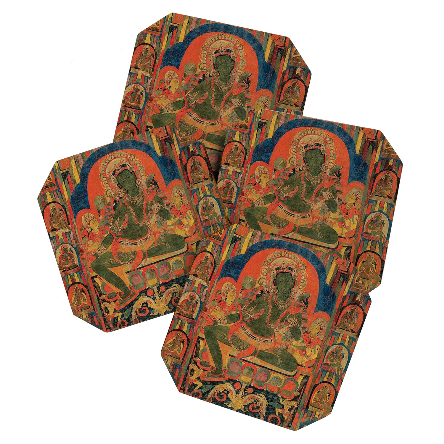 Hindu Krishna Tapestry Coaster Gallery Image 1