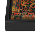 Hindu Krishna Tapestry Framed Canvas Print Gallery Image 3