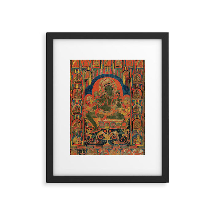 Hindu Krishna Tapestry Framed Art Print Gallery Image 1