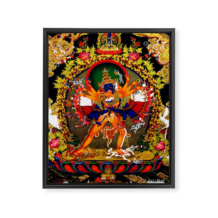 Hindu Kali 12 Framed Canvas Print Gallery Image 1