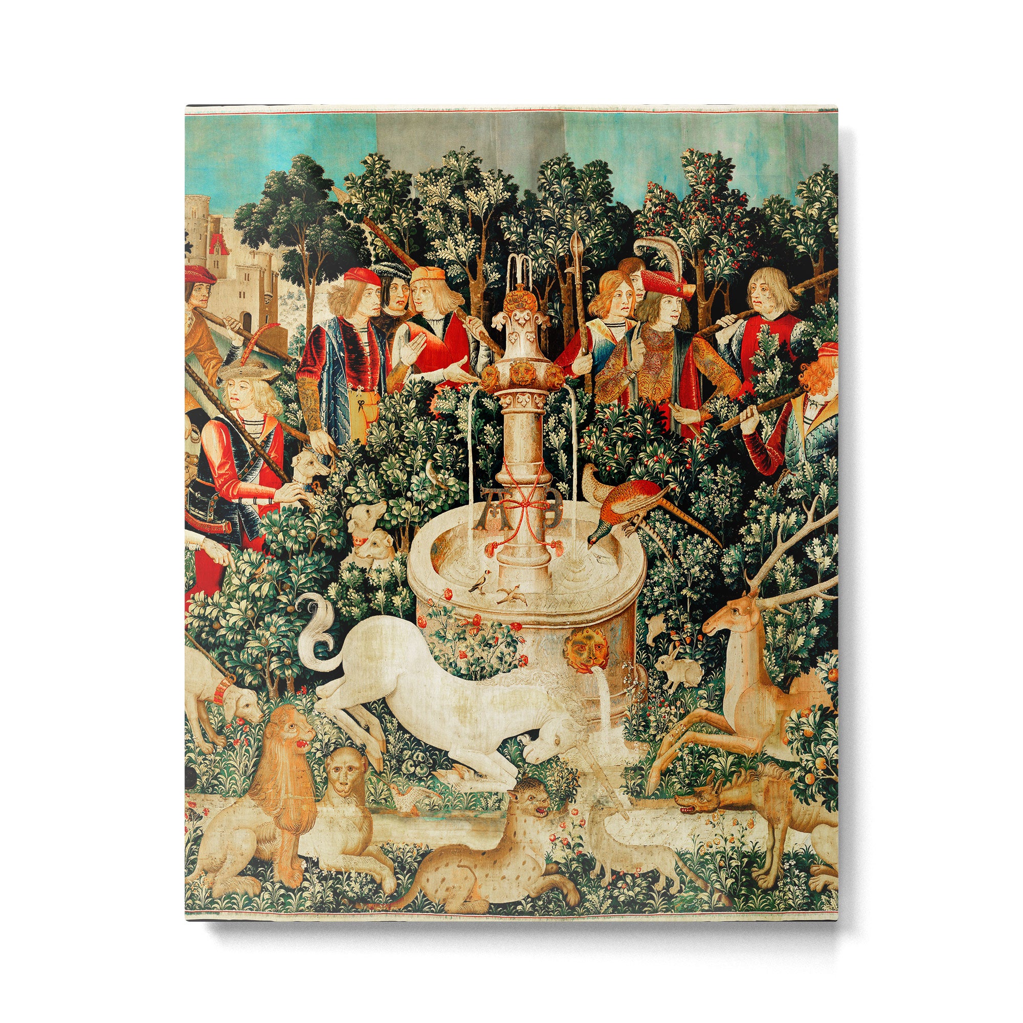 Hunt Of The Unicorn Medieval Tapestry Metal Print Gallery Image 6