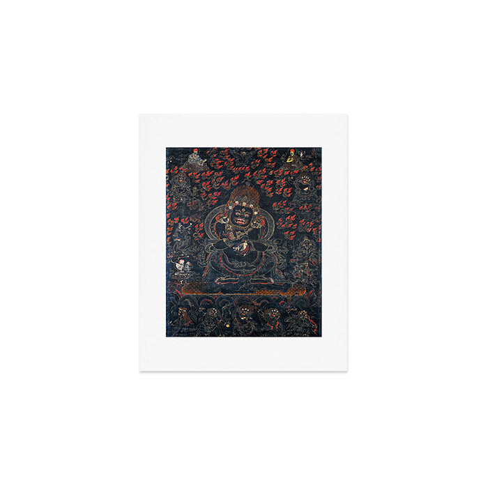 Mahakala Protector Tibetan Buddhist Thangka Art Print Gallery Image 1