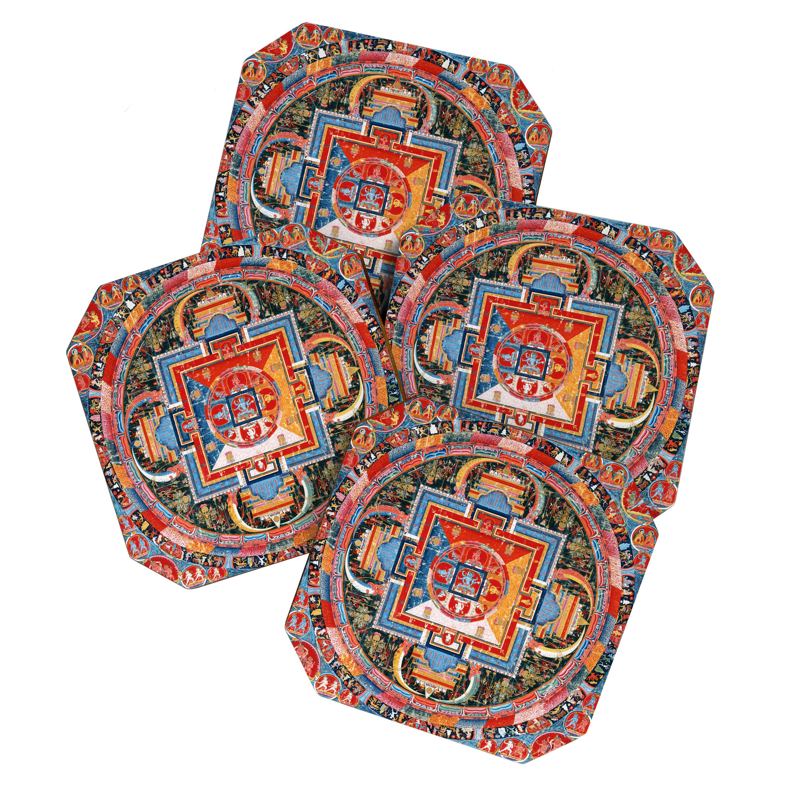 Mandala of Jnanadakini Tibetan Buddhism Coaster Gallery Image 1