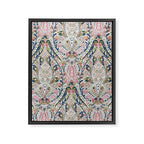Pink Blue Green Leaf Flower Paisley Framed Canvas Print Gallery Image 8