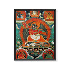 Tibetan Buddhist Hindu Garuda Shambala Framed Canvas Print Gallery Image 8