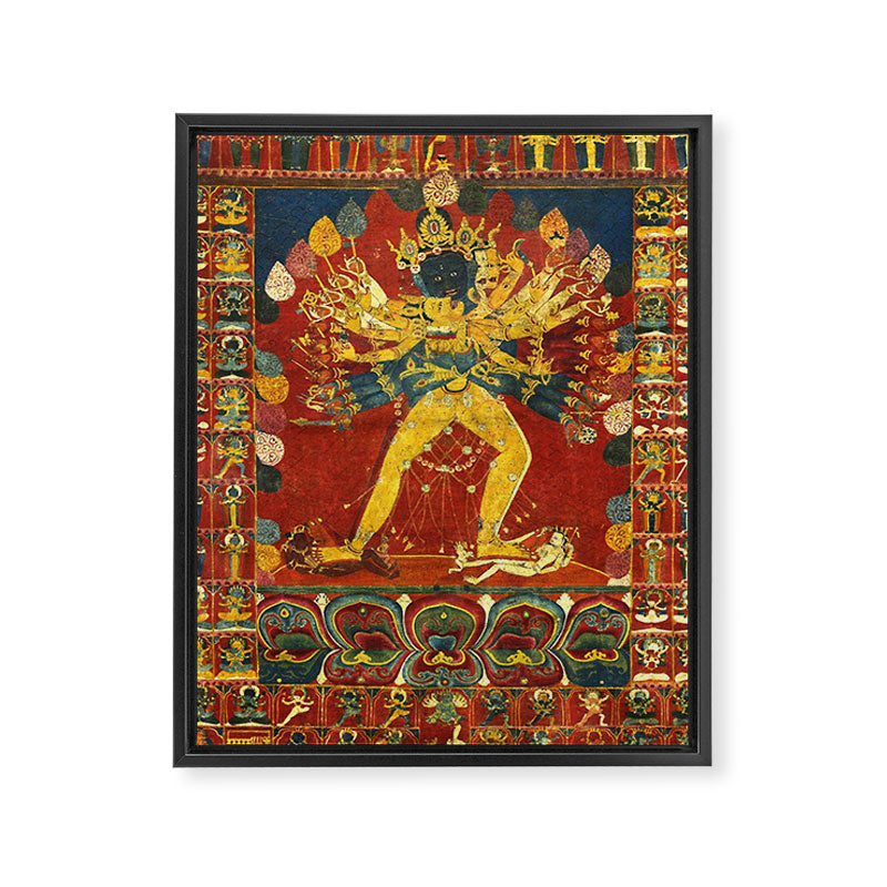 Tibetan Buddhist Kalachakra Wheel Time 1400s Framed Canvas Print Gallery Image 8