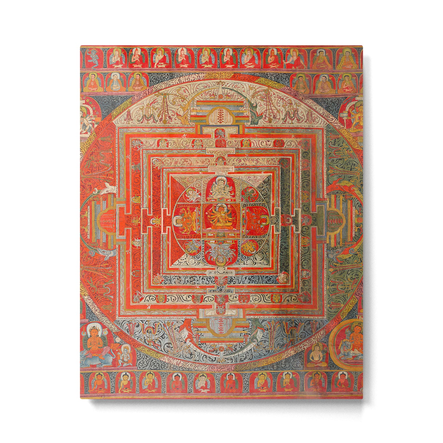 Tibetan Buddhist Mandala Manjuvajra 43 Deities Metal Print Gallery Image 6