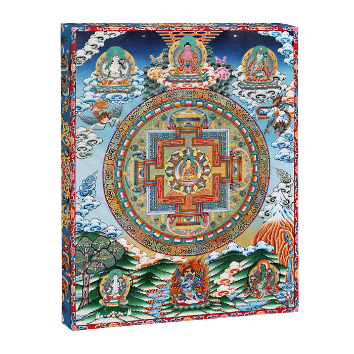Tibetan Buddhist Vajrayana Teachings Thangka Canvas Print Gallery Image 1
