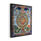 Tibetan Buddhist Vajrayana Teachings Thangka Framed Canvas Print Gallery Image 2