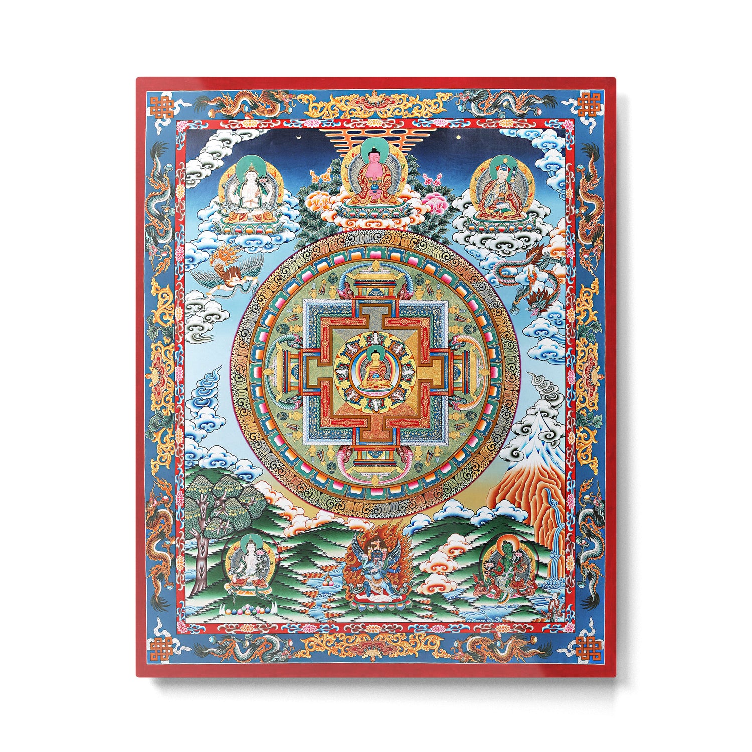 Tibetan Buddhist Vajrayana Teachings Thangka Metal Print Gallery Image 6