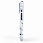 White Blue Ice Snow Hydrangea iPhone Case Gallery Image 2