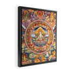 White Tara Mandala Buddhist Thangka Framed Canvas Print Gallery Image 2