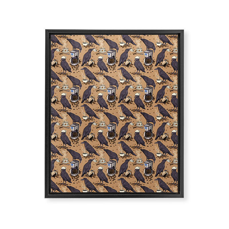 Corvids & Coffee Framed Canvas Print Gallery Image 6