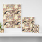 Rats & Peonies Canvas Print Gallery Image 3