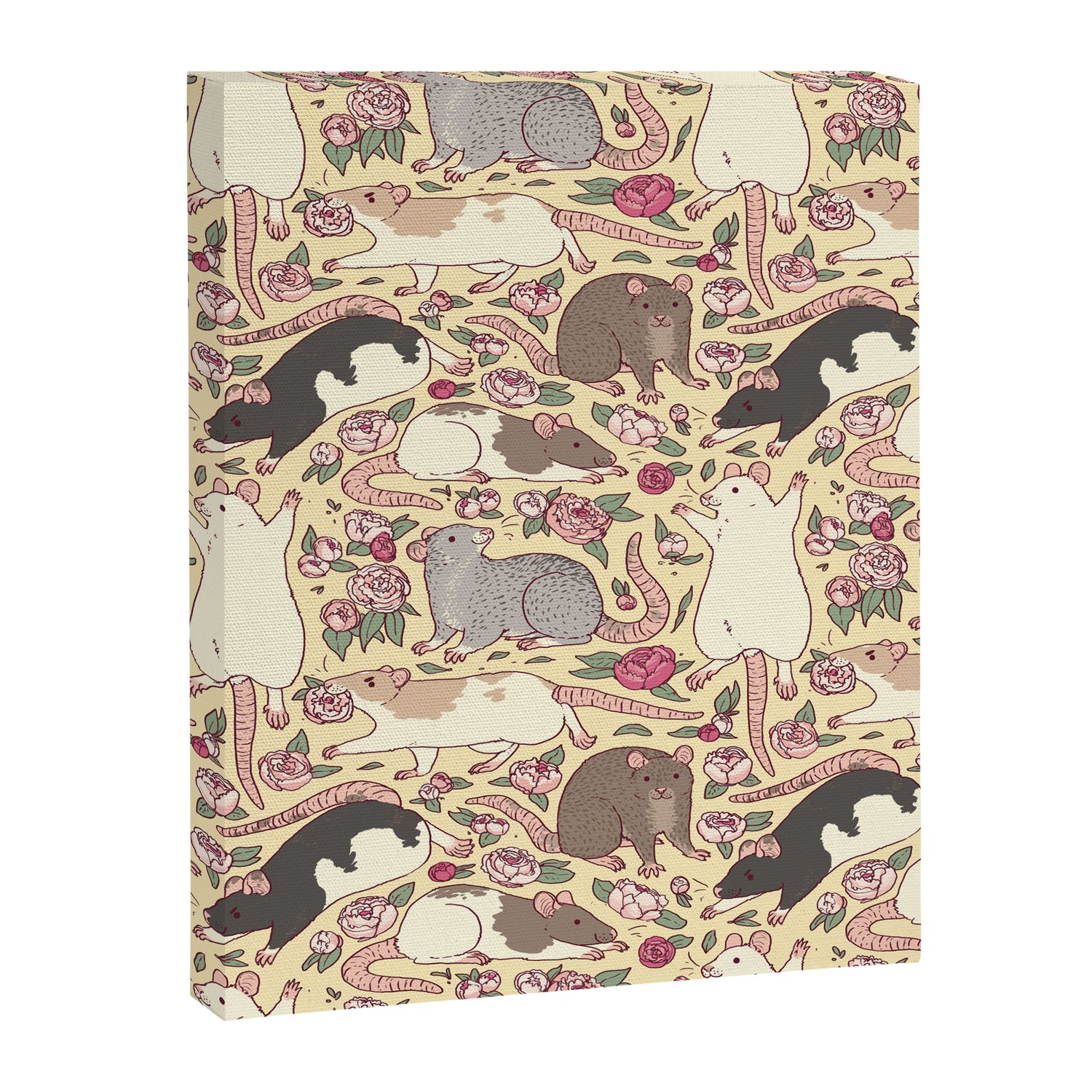 Rats & Peonies Canvas Print Gallery Image 3