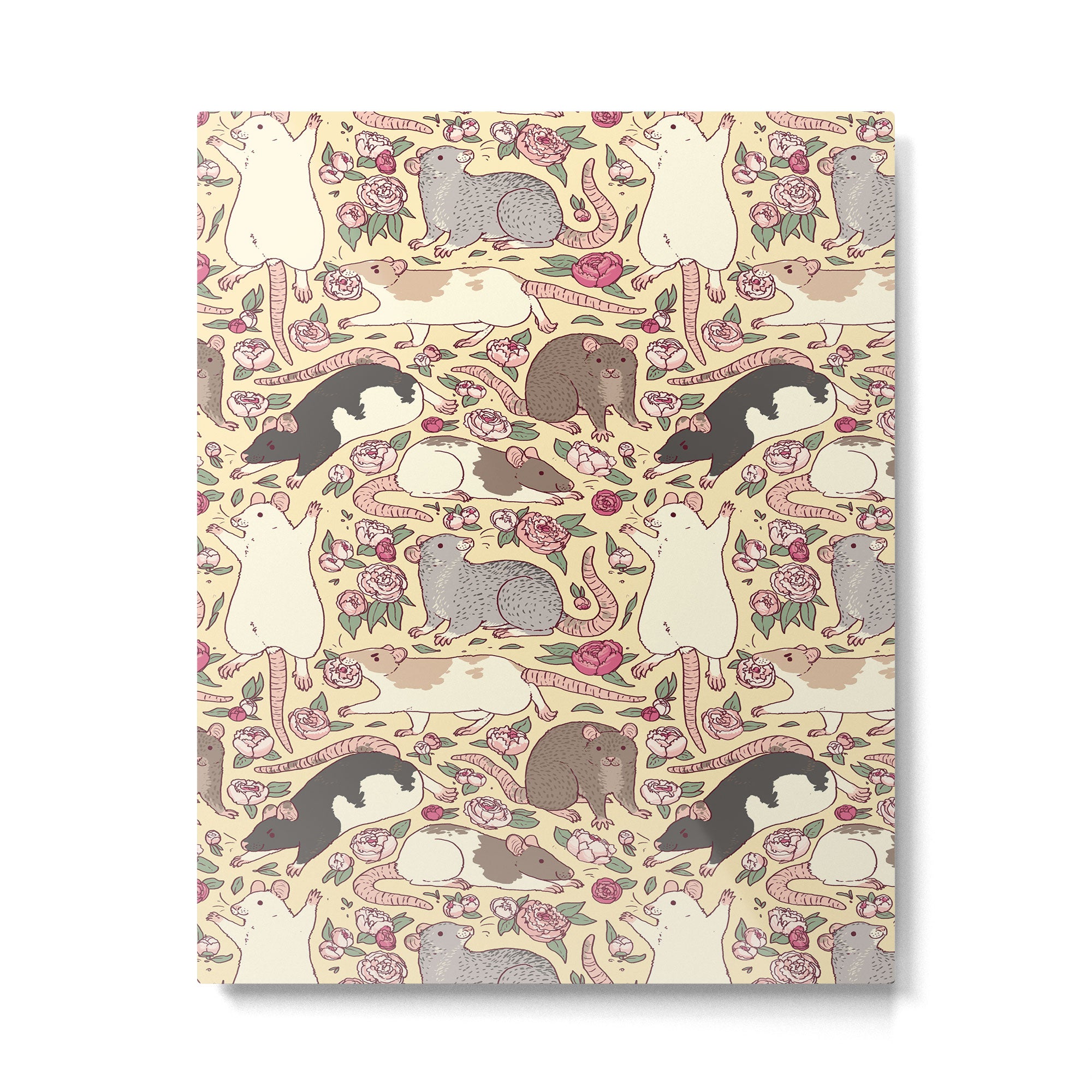 Rats & Peonies Metal Print Gallery Image 6