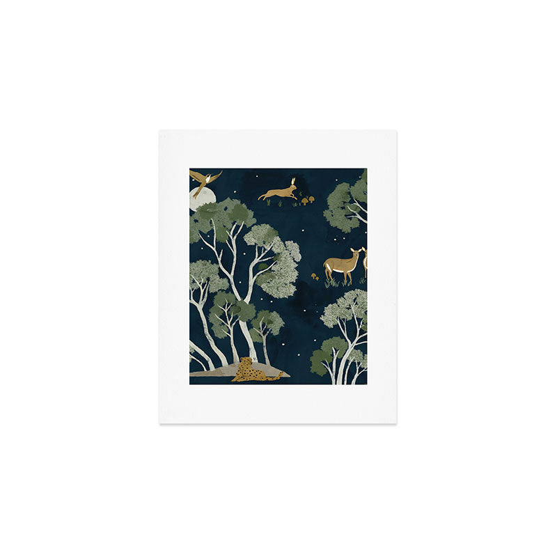 A Forest Awakens Full Moon Art Print Gallery Image 1